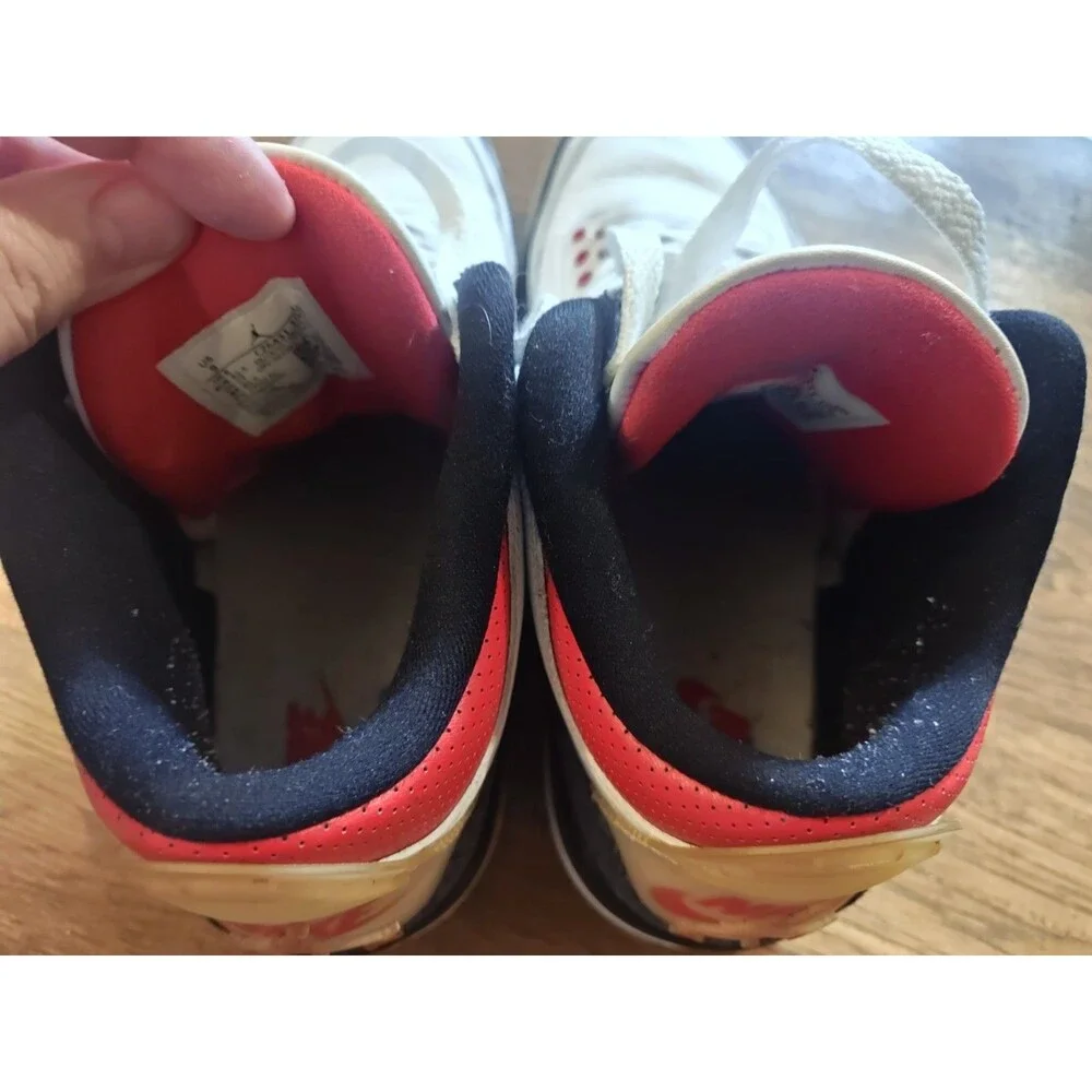 Nike Air Jordan 3 Retro Denim SE Fire Red 2020 Size Men's 9 Used Sneakers